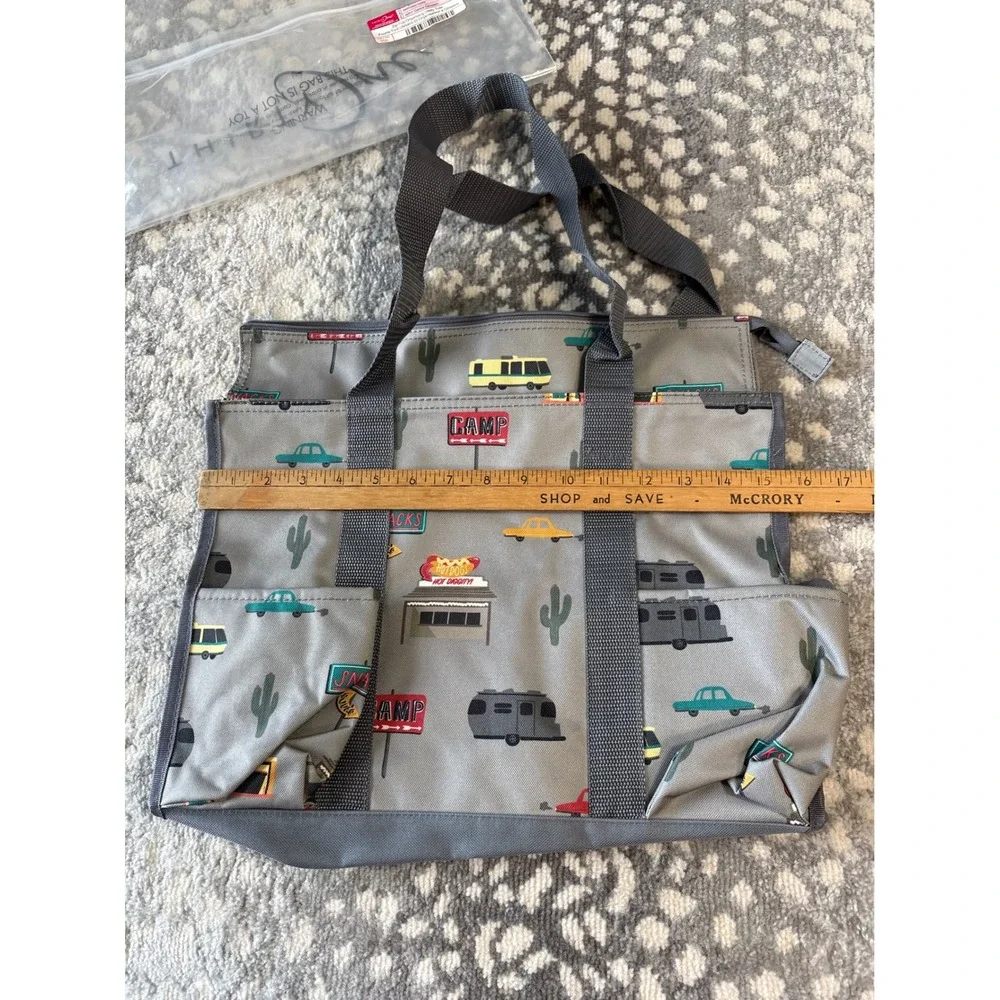 Thirty-One 31 Cactus Campers 3 Pc Set Utility Tote Hanging Traveler Case Pouch